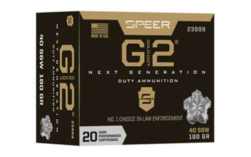 Ammunition Speer Ammunition Gold Dot G2 40SW SPR GOLD DOT G2 40S&W 180GR 20/200 • Model: Gold Dot G2